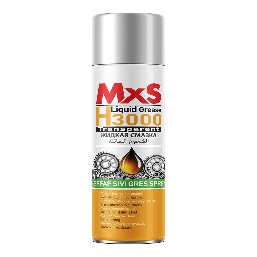 MxS H3000 Şeffaf Sıvı Gres Sprey 500 ml